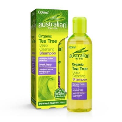 Buy Australian Tea Tree Organic Tea Tree Deep Clean Shampoo 250ml Hair Care Online − UK Supplier