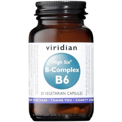 Buy Viridian HIGH SIX™ Vitamin B6 with B-Complex Veg Caps from Mulberry Wholefoods online UK Supplier.