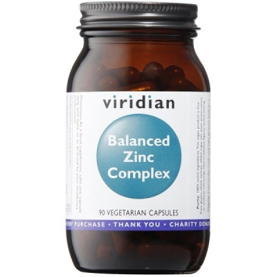 Buy Viridian Balanced Zinc Complex Veg Caps from Mulberry Wholefoods online UK Supplier.