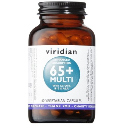 Buy Viridian 65+ Multi Veg Caps (two-a-day) from Mulberry Wholefoods online UK Supplier.