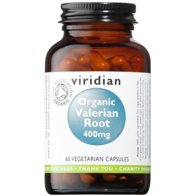 Buy Viridian Organic Valerian Root 400mg Veg Caps from Mulberry Wholefoods online UK Supplier.
