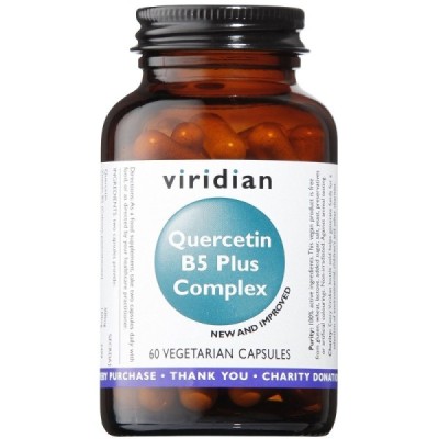Buy Viridian Quercetin B5 Plus Complex Veg Caps from Mulberry Wholefoods online UK Supplier.