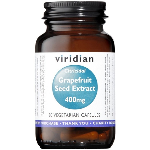Viridian Grapefruit Seed Extract 400mg - 30 Veg Caps