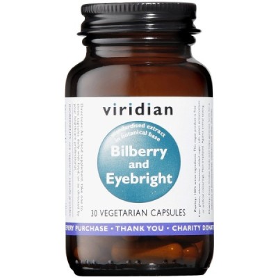 Buy Viridian Bilberry with Eyebright Extract Veg Caps from Mulberry Wholefoods online UK Supplier.