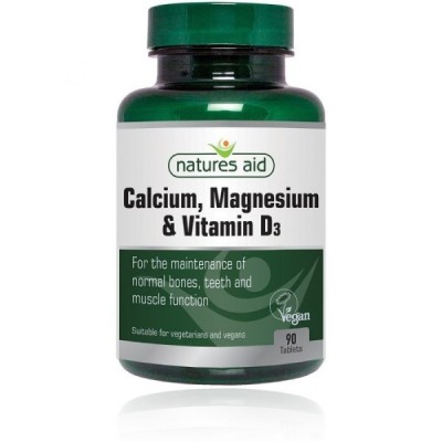 Natures Aid Calcium Magnesium + Vitamin D3 90 Tablets