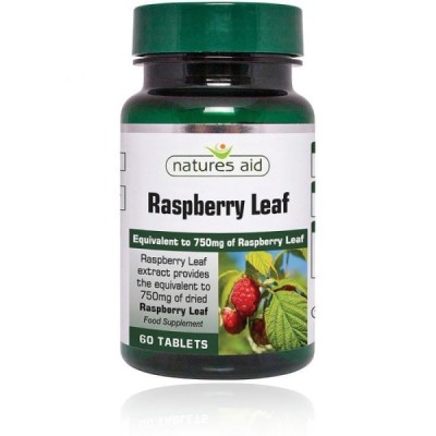 Natures Aid Raspberry Leaf 375mg (750mg equiv) 60 Tablets