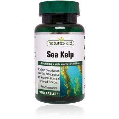 Natures Aid Sea Kelp 187mg (providing 150ug Iodine) 180 Tablets