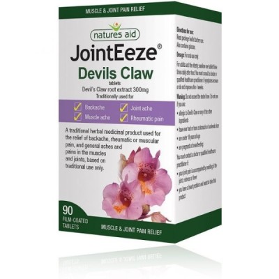 Natures Aid JointEeze 300mg (Equivalent 1050-1500mg of Devils Claw root) 90 Tablets