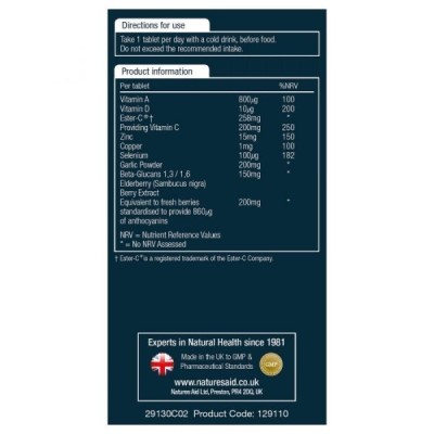 Natures Aid Beta-Glucans Immune Support+ 90 Tablets