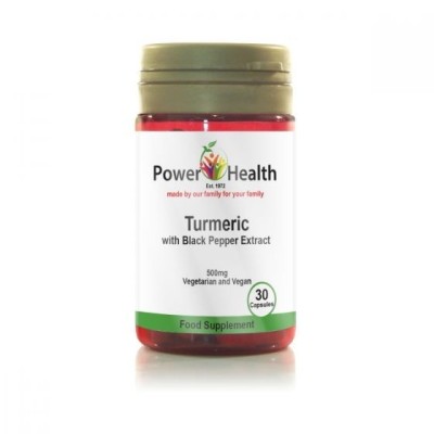 Buy Power Health Turmeric Black Pepper Supplements Online - UK Supplier