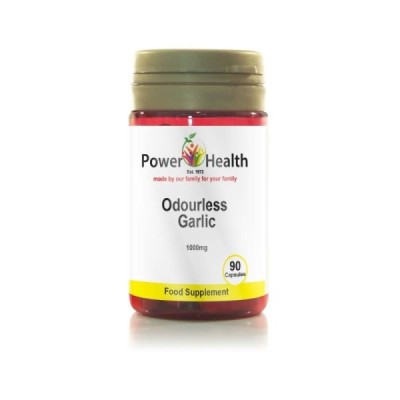 Buy Power Health Odourless Garlic 1000mg 90 capsules Supplements Online - UK Supplier