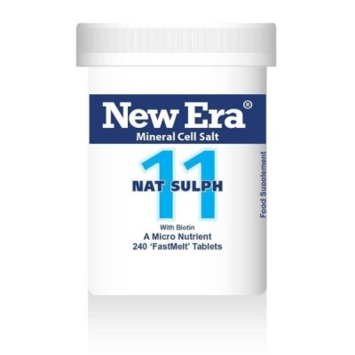 Buy New Era No. 11 Nat Sulph 240 Pillules (Sodium Sulphate) Supplements Online - UK Supplier