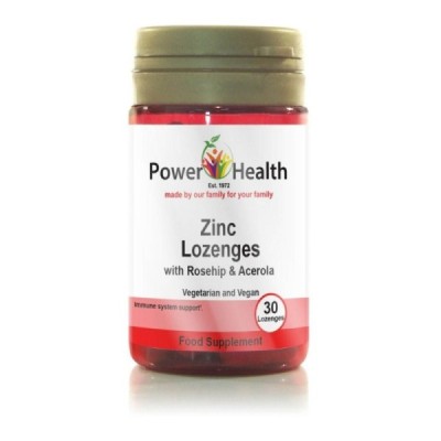 Buy Power Health Zinc Lozenges 25mg 30 lozenges Supplements Online - UK Supplier