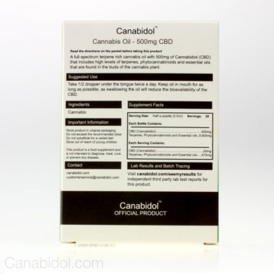Buy Canabidol CBD Oil 500mg Drops 10ml Natural Herbal Remedies and Supplements Online − UK Supplier