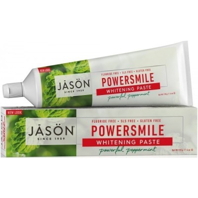 Buy Jasons Natural Powersmile Whitening Paste -Peppermin 170g Kinetic Bodycare Online − UK Supplier