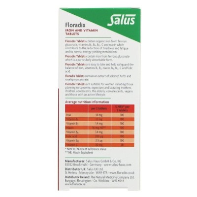 Buy Salus Floradix 84 Tablets Herbal Remedies; Vitamins Minerals & Amino Acids; Daily Wellbeing; Energy & Vitality Online − UK S