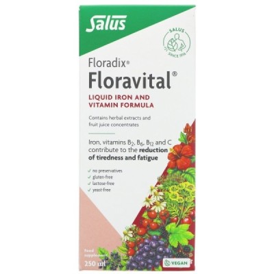 Buy Salus Floradix Floravital 250ml Herbal Remedies; Vitamins Minerals & Amino Acids; Daily Wellbeing; Energy & Vitality Online