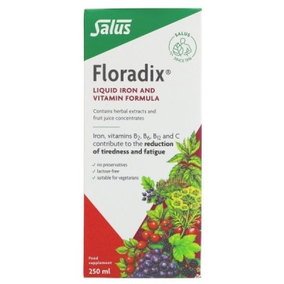 Buy Salus Floradix 250ml Herbal Remedies; Vitamins Minerals & Amino Acids; Daily Wellbeing; Energy & Vitality Online − UK Suppli