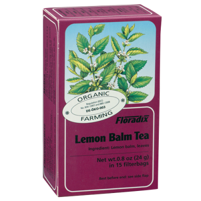 Buy Salus Organic Lemon Balm Tea 15s Herb & Fruit Infusions Online − UK Supplier