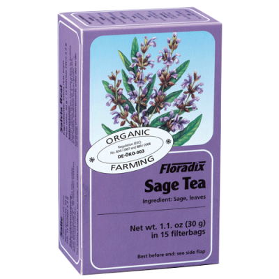 Buy Salus Organic Sage Tea 15 bags Herb & Fruit Infusions Online − UK Supplier