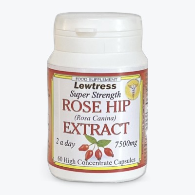 Buy Lewtress Rosehip Capsules 60 capsules Herbal Remedies; Diet & Detox; Daily Wellbeing; Bone Muscle & Joints; Immunity Online