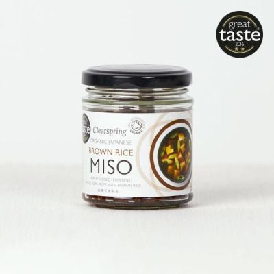 Buy Clearspring Wholefoods Organic Miso - Brown Rice (Unpasteurised) Jar 150g Far Eastern Food Online − UK Supplier