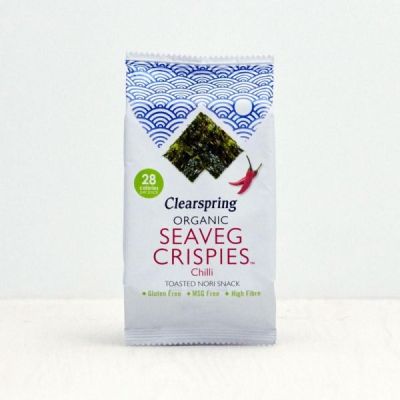 Buy Clearspring Wholefoods Seaveg Crispies Chilli Far Eastern Food Online − UK Supplier