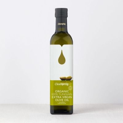 Buy Clearspring Wholefoods Organic Tunisian Extra Virgin Olive Oil 500ml Oils & Fats Online − UK Supplier