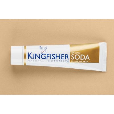 Buy Kingfisher Baking Soda Toothpaste 100ml (Fluoride Free) from Mulberry Wholefoods online UK Supplier.