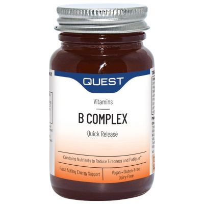 Buy Quest B Complex Quick Release (Previously Mega B-50) 30 Tablets online from Mulberry Bush Wholefoods. UK Supplier of Vitamin