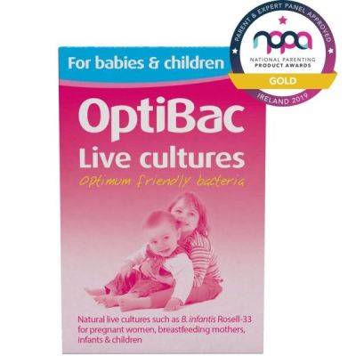 Buy Optibac Probiotics For Babies & Children 10 sachets from Mulberry Wholefoods online UK Supplier.