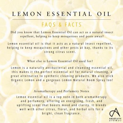 Absolute Aromas Lemon Oil 10ml