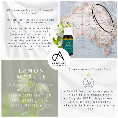 Absolute Aromas Lemon Myrtle Oil 10ml