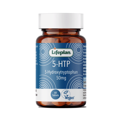 Buy Lifeplan 5HTP V 60 50mg Tablets Vitamins Minerals & Amino Acids; Stress Mood & Sleep Online − UK Supplier
