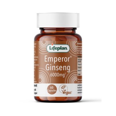 Buy Lifeplan Emperor Ginseng V 60 6000mg cap Herbal Remedies; Energy & Vitality; Immunity; Herbal Remedies Online − UK Supplier