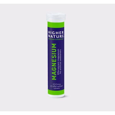 Buy Higher Nature Magnesium Fizzy 200mg Effervescent Tablets 20s Vitamins Minerals & Amino Acids; Bone Muscle & Joints Online −