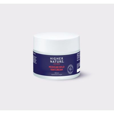 Buy Higher Nature Mexican Wild Yam Cream 100ml from Mulberry Wholefoods online UK Supplier.