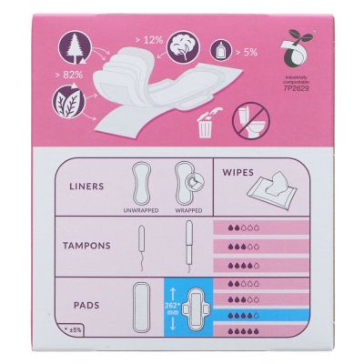 Natracare Ultra Extra Super Pads + Wings 10s