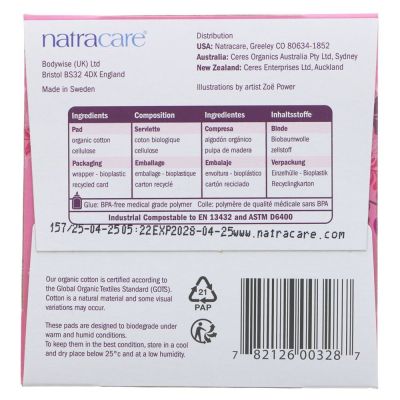 Natracare Ultra Extra Super Pads + Wings 10s