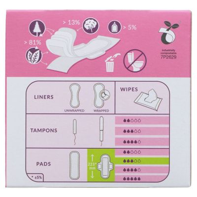 Natracare Ultra Extra Regular Pads + Wings 12s