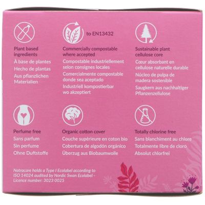 Natracare Ultra Extra Regular Pads + Wings 12s