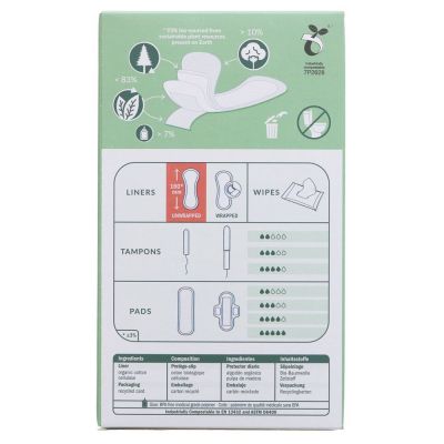 Natracare Panty Liner Curved 30s