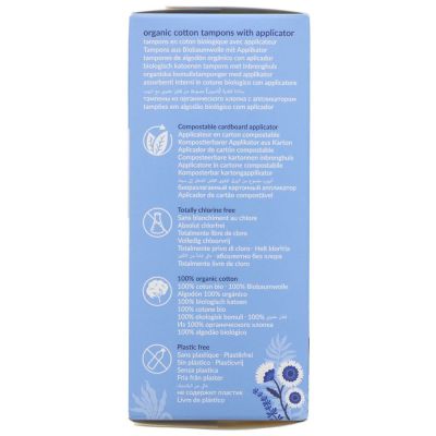 Natracare Applicator Tampon Regular Organic 16s