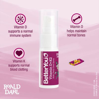 BetterYou Vitamin D+K2 Kids 15ml Oral Spray