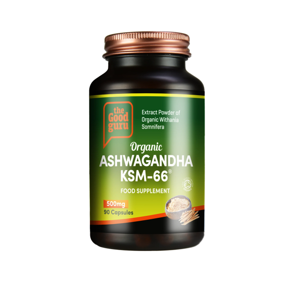Good Guru Organic Ashwagandha KSM66 500mg 90 capsules