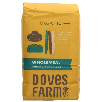 Buy Doves Farm Organic Strong Wholemeal Bread Flour 1.5kg Flours & Bread Mixes Online − UK Supplier