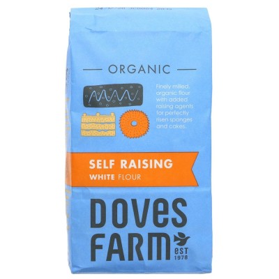 Buy Doves Farm Organic Self Raising White Flour 1kg Flours & Bread Mixes Online − UK Supplier