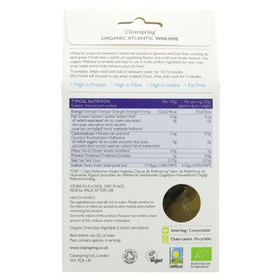 Clearspring Wakame Sea Vegetable 25g