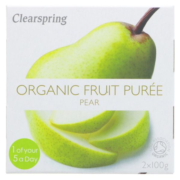 Clearspring Organic Fruit Puree - Pear 2x100g
