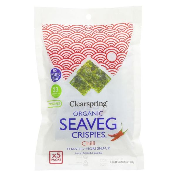 Clearspring Seaveg Crispies Chilli Multipack 5x4g